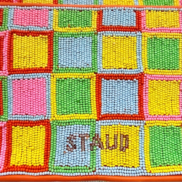 STAUD Beaded Tommy Bag in Geometric Pattern - Picture 9 of 14